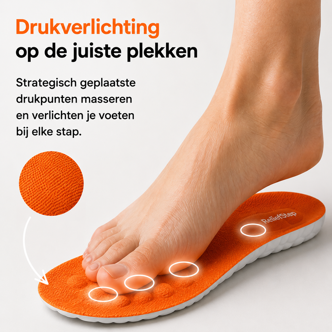 ReliefStep™ | Massage Inlegzool