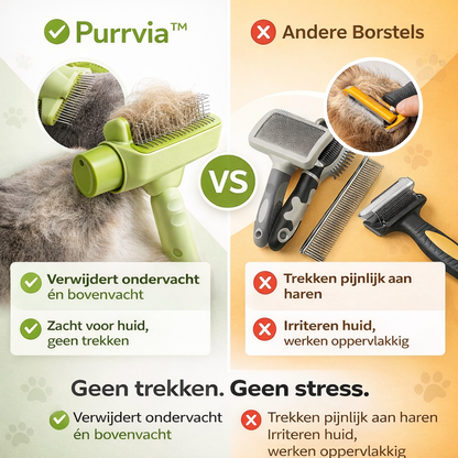 Purrvia™ - Katten Verzorgingsborstel