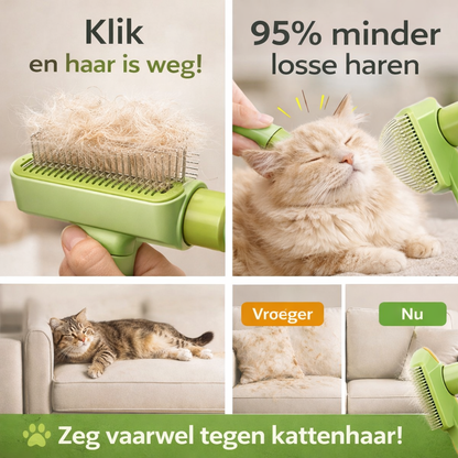 Purrvia™ - Katten Verzorgingsborstel