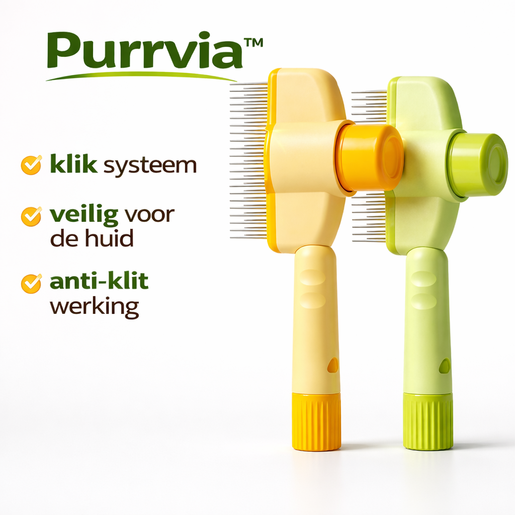 Purrvia™ - Katten Verzorgingsborstel