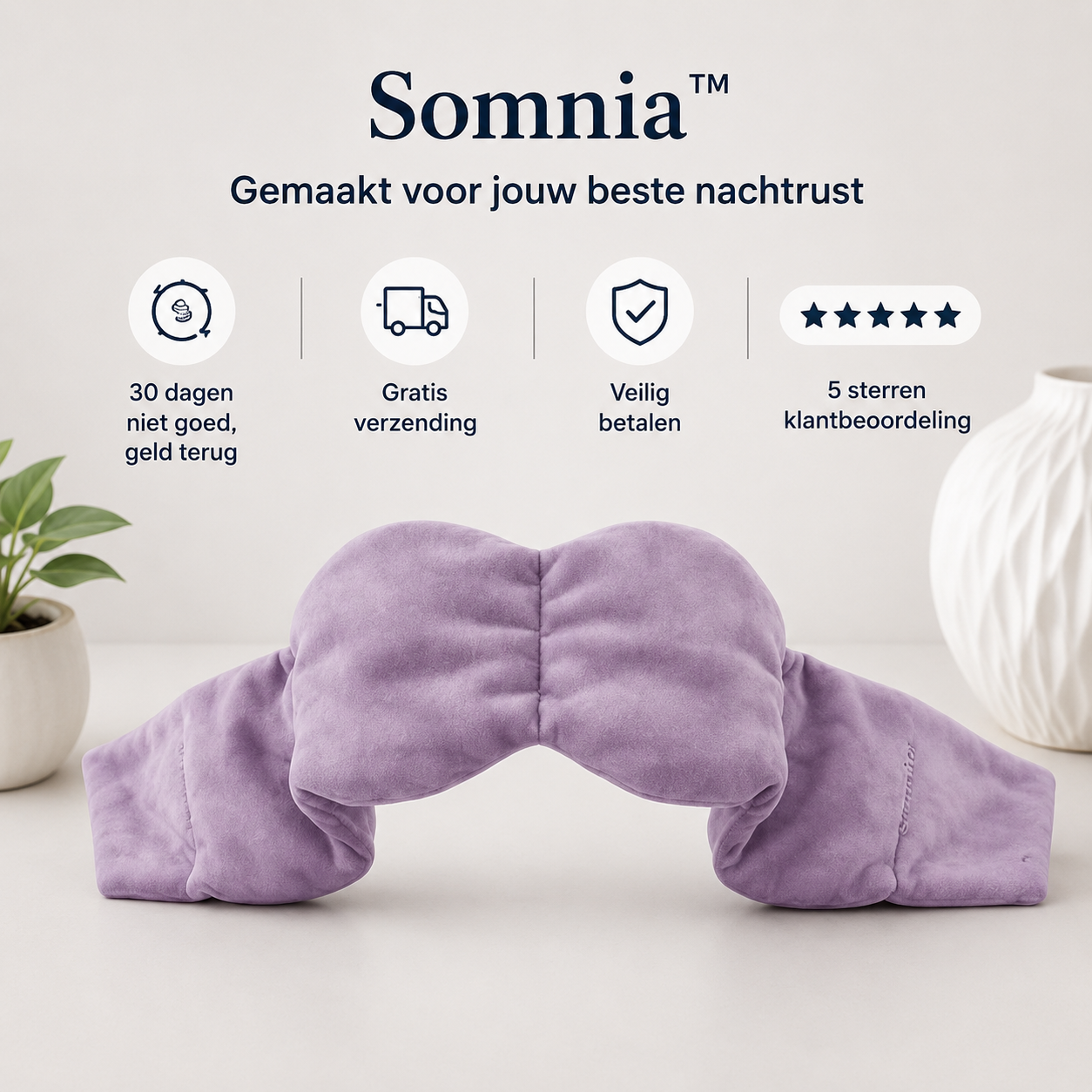Somnia™ — Het Verzwaarde Slaapmasker
