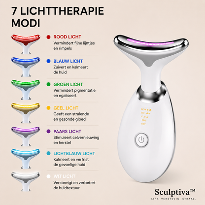 Sculptiva™ - 7-in-1 LED Lichttherapie, Warmte & Gezichtsmassage