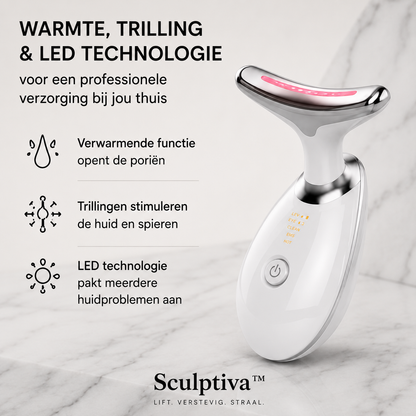 Sculptiva™ - 7-in-1 LED Lichttherapie, Warmte & Gezichtsmassage