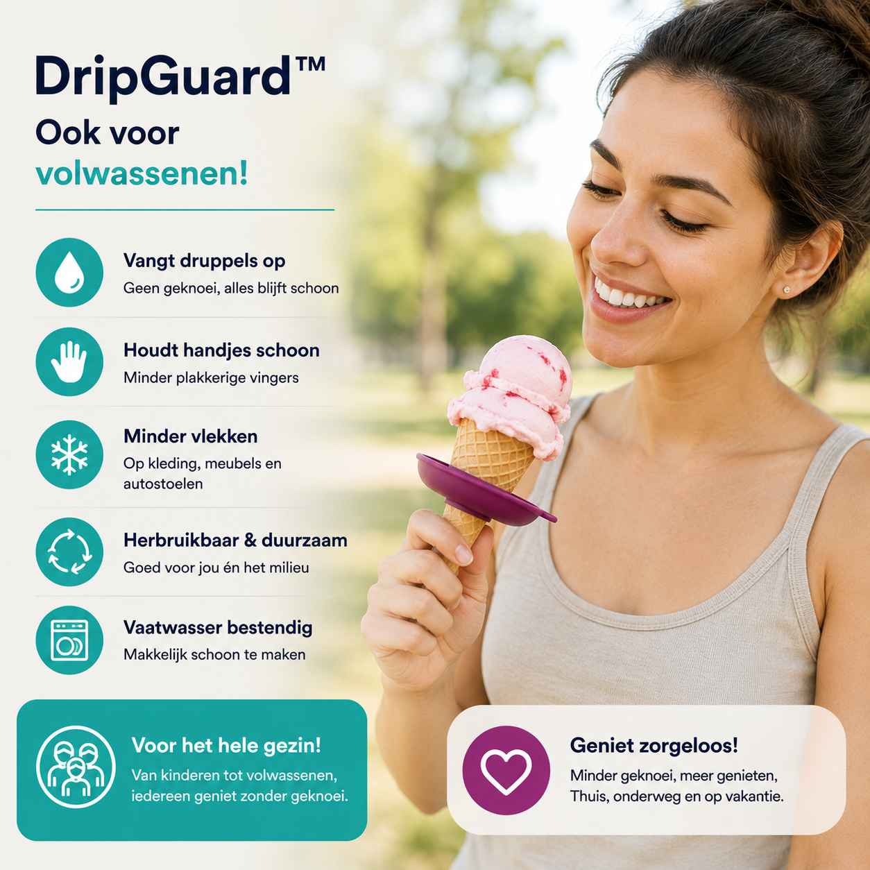 DripGuard™ - Anti-lek ijshouders