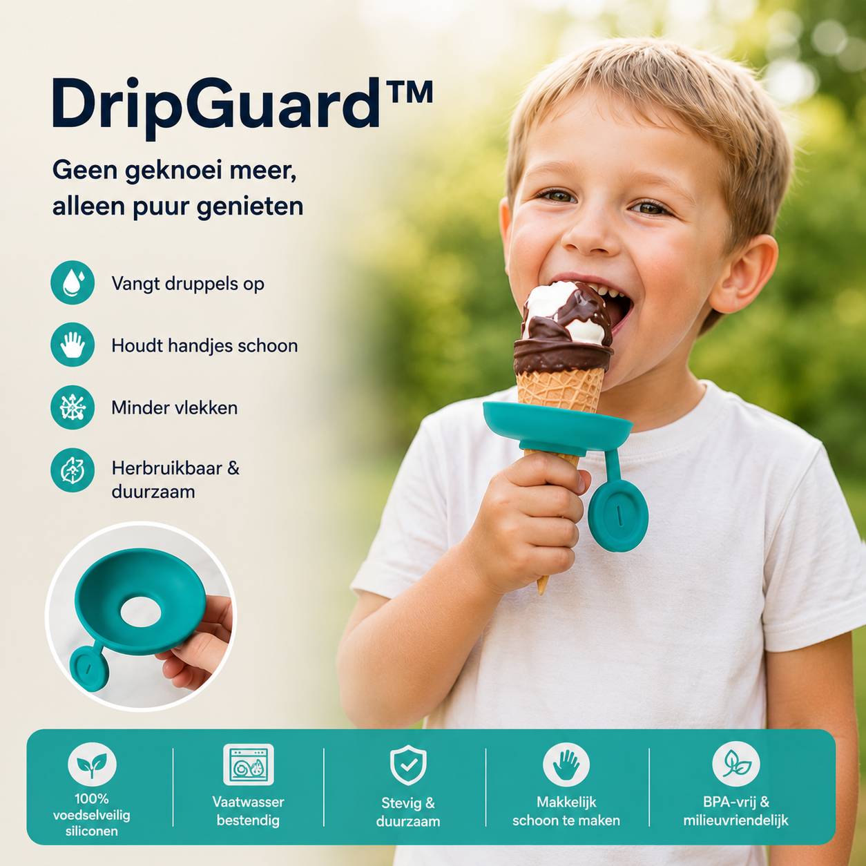 DripGuard™ - Anti-lek ijshouders