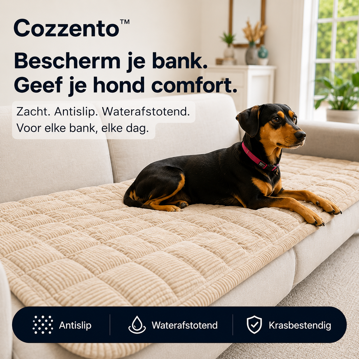 Cozzento™ – Luxe Bankbeschermer