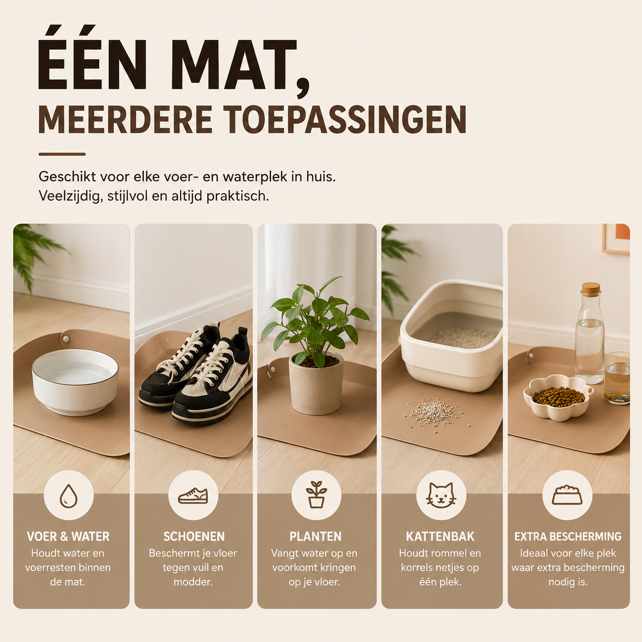 PawShield™ - Leren Voer Placemat