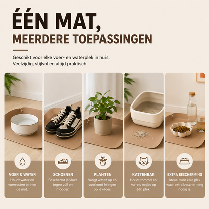PawShield™ - Leren Voer Placemat
