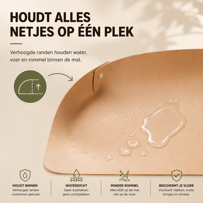 PawShield™ - Leren Voer Placemat