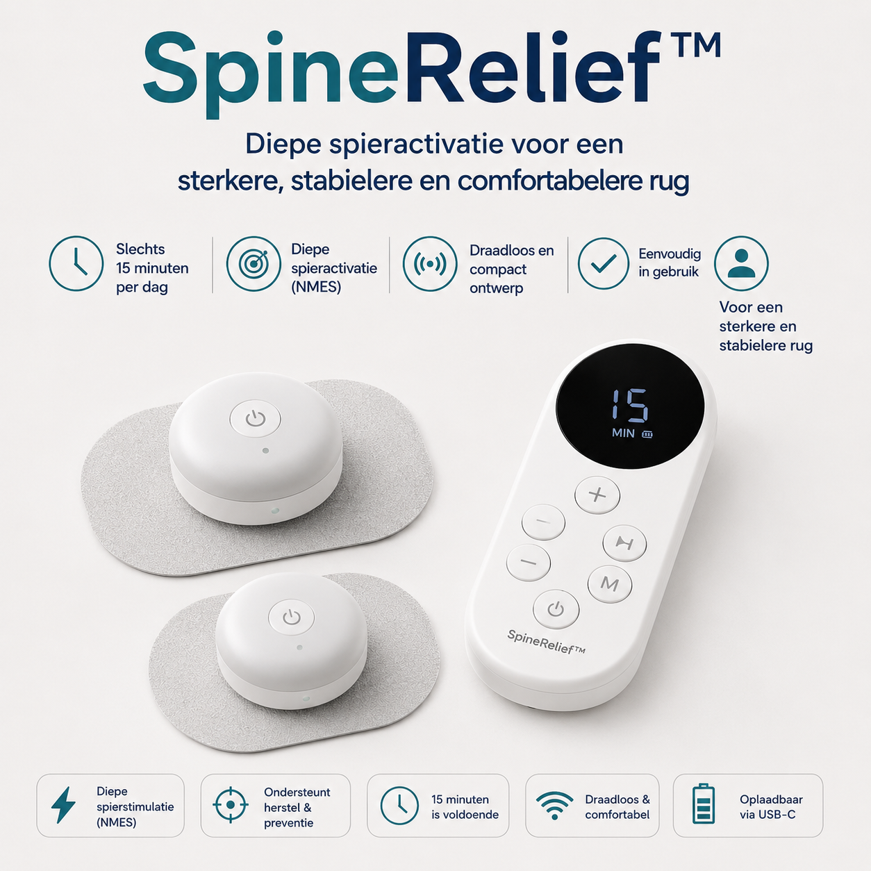 SpineRelief™ | Rugmassage en correctie apparaat