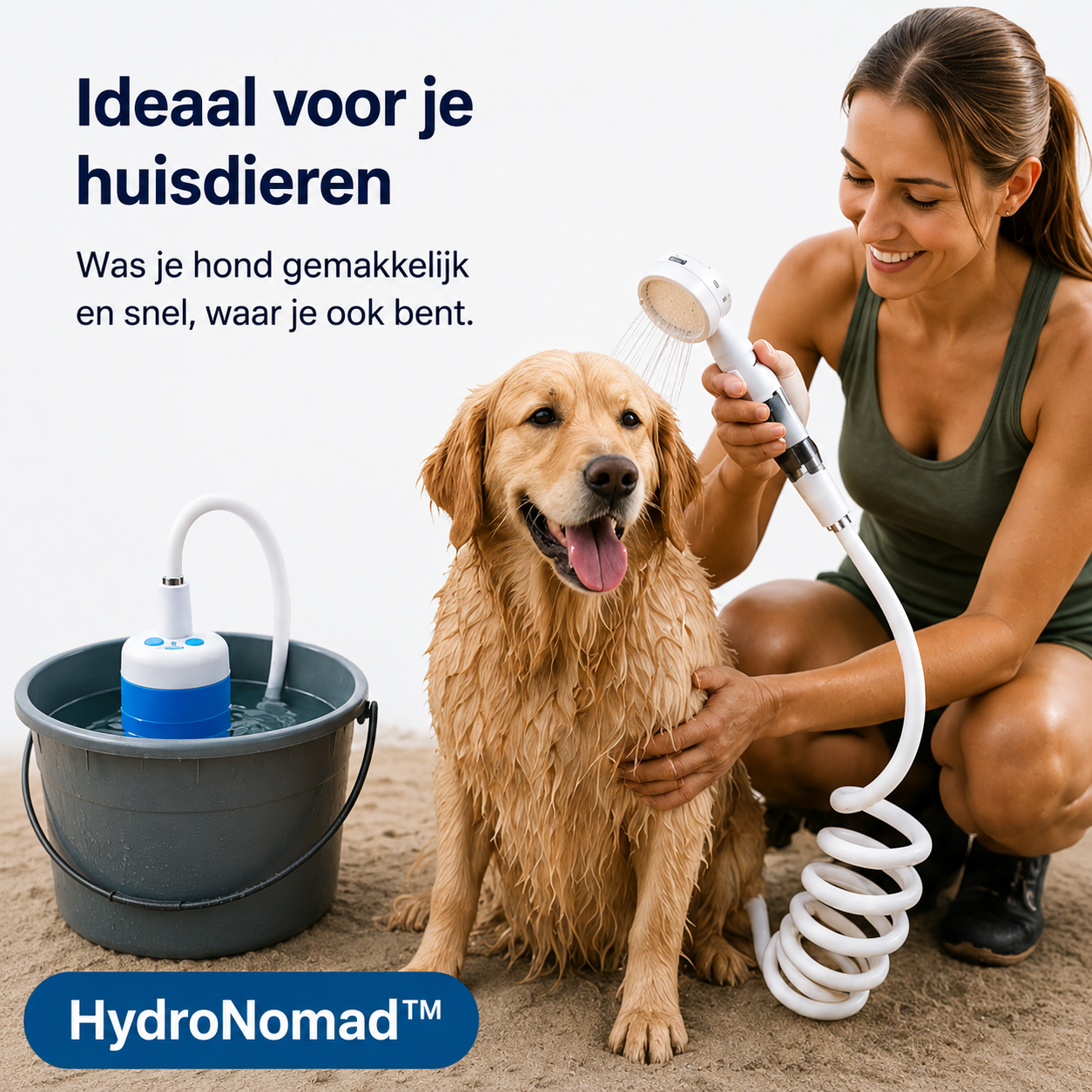 HydroNomad™ – Oplaadbare Draagbare Douche