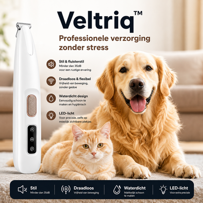 Veltriq™ — De stille Huisdiertrimmer