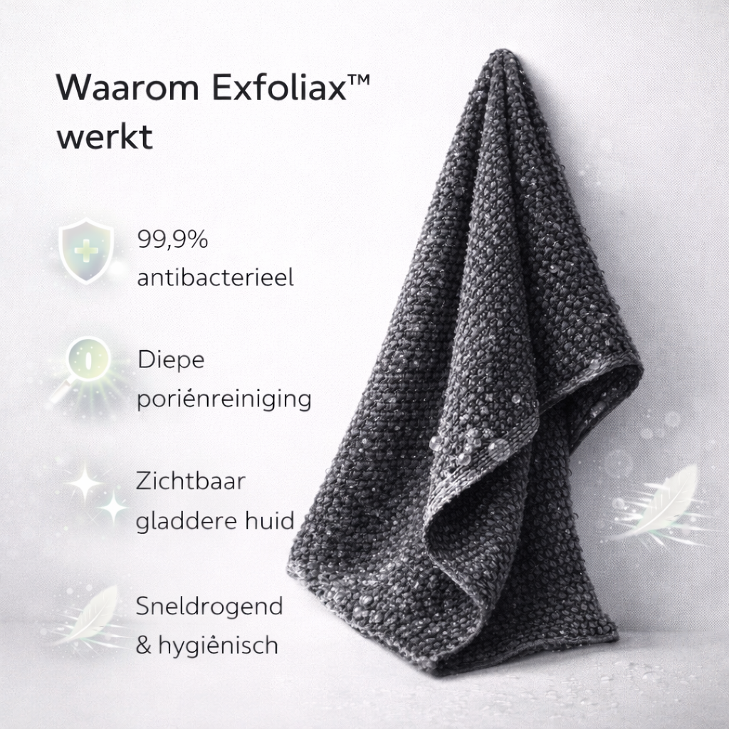 Exfoliax™ - antibacteriële douchehanddoek