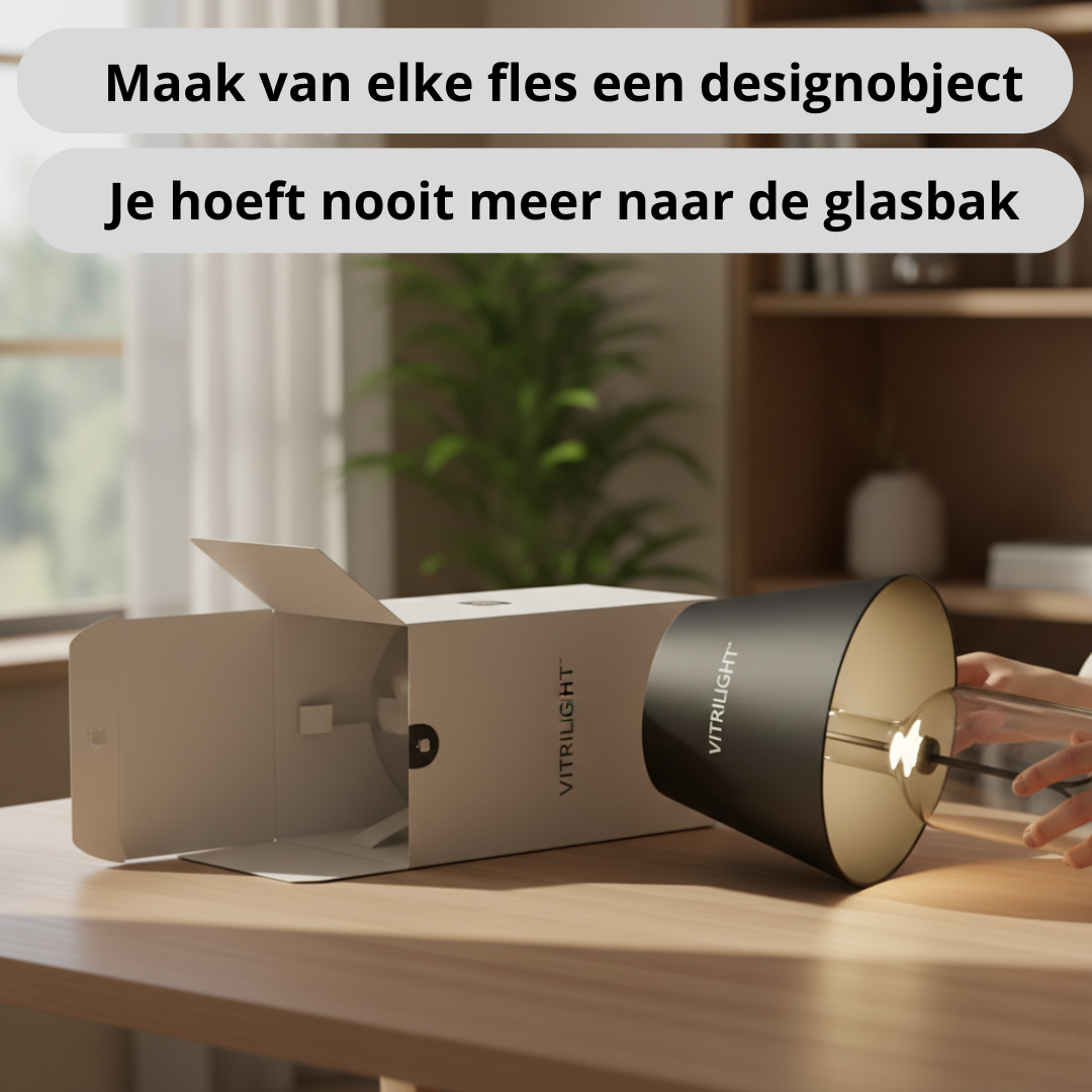 VITRILIGHT™ – Elke Fles, een Luxe Designlamp