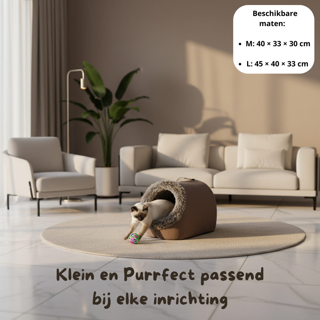 FurHaven™ – Het Ultieme Luxe Pluche Kattenbed