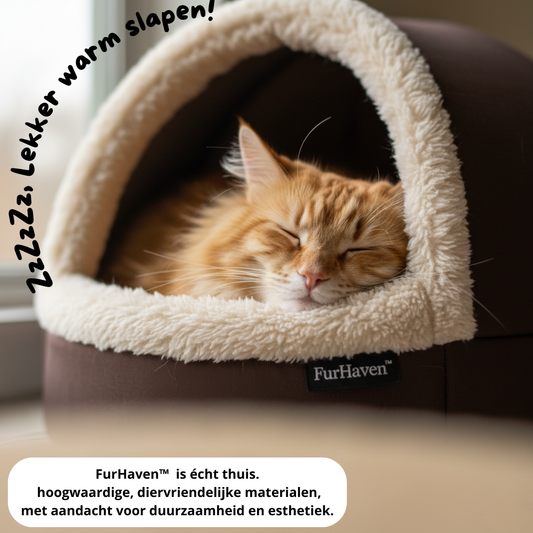 FurHaven™ – Het Ultieme Luxe Pluche Kattenbed