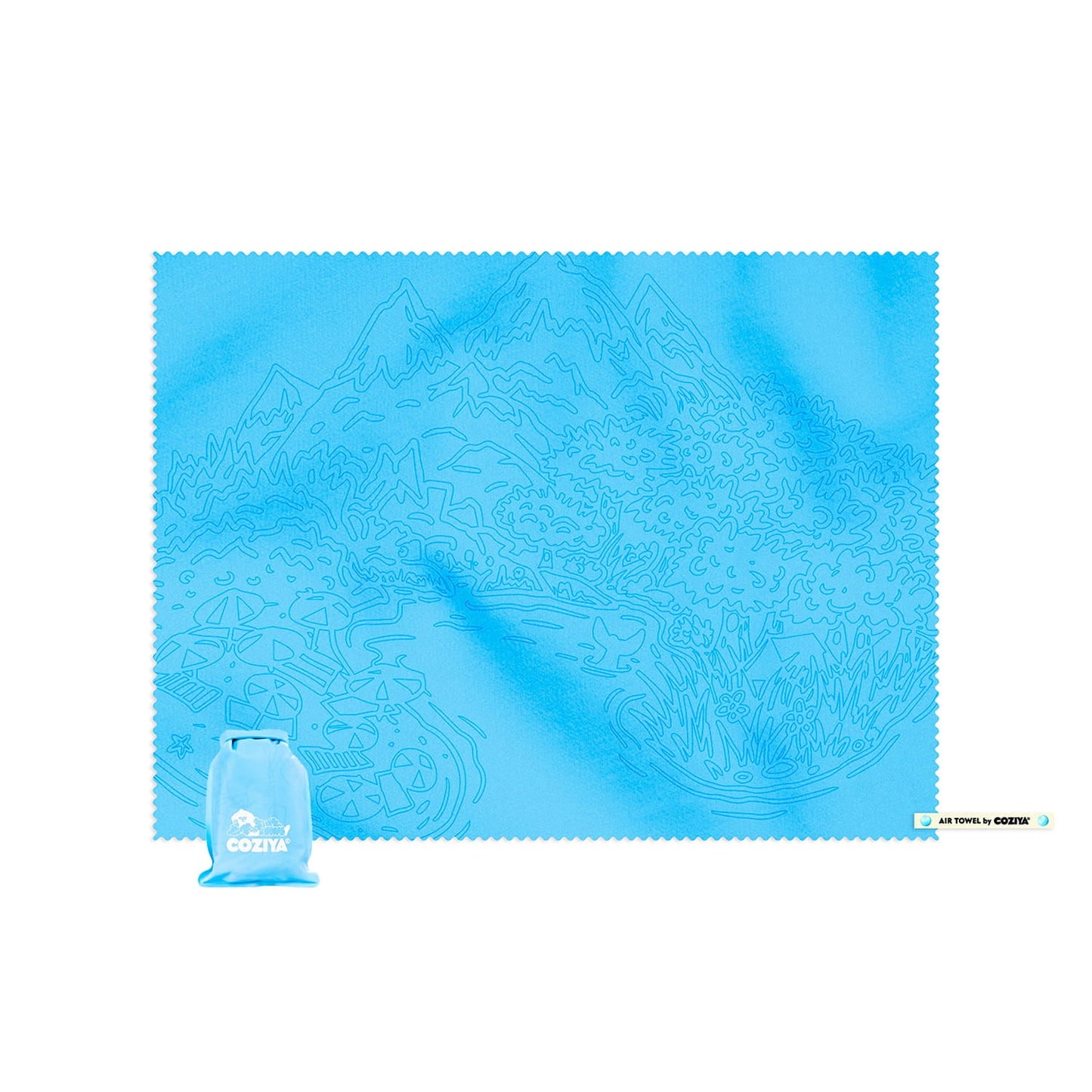 Dryvora™ | Compacte Microvezel Sneldrooghanddoek