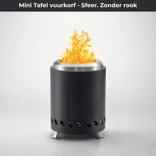 Mini Tafel Vuurkorf – Rookvrij(er) 360° Airflow